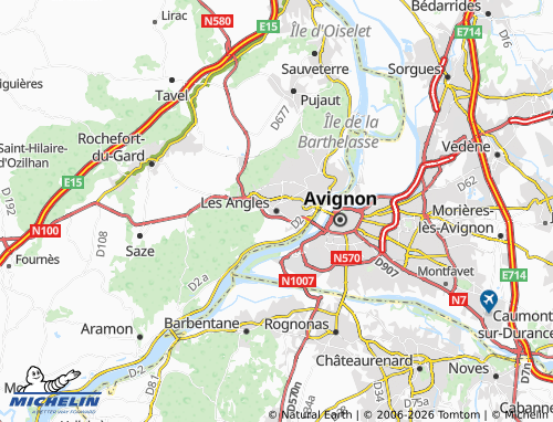 Mappa MICHELIN Les Angles - ViaMichelin