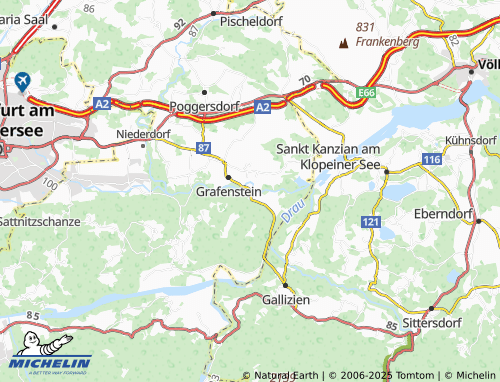 MICHELIN-Landkarte Sand - ViaMichelin