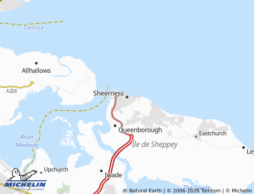Carte MICHELIN Sheerness - ViaMichelin