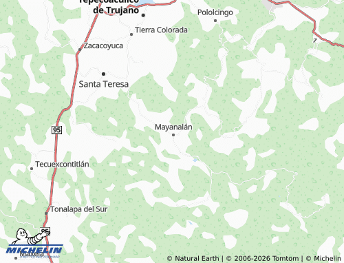 Mapa MICHELIN Panteón de Mayanalán - ViaMichelin