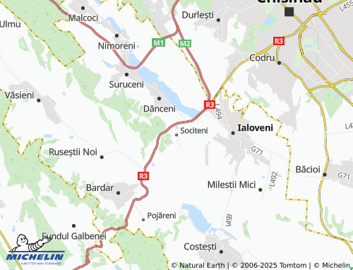 MICHELIN Sociteni map - ViaMichelin
