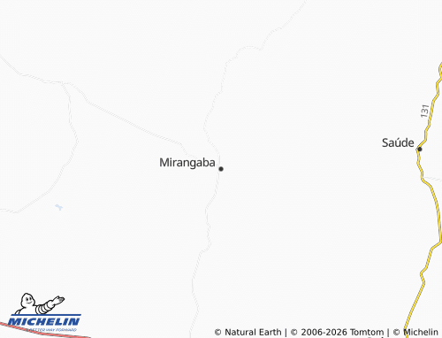 Mapa MICHELIN Mirangaba - ViaMichelin