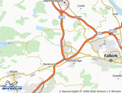 MICHELIN Stoneywood map - ViaMichelin