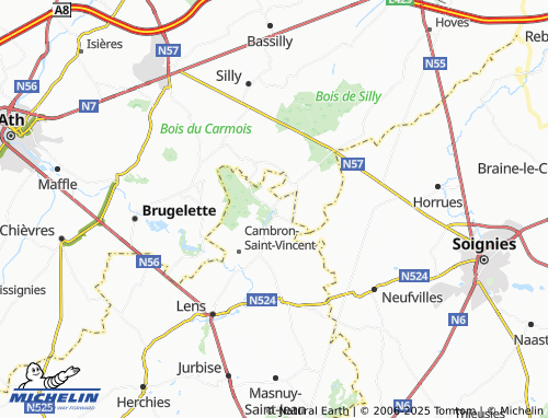 MICHELIN Lombise map - ViaMichelin