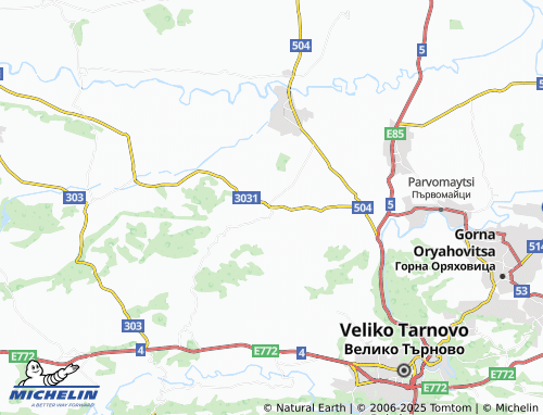 MICHELIN Hotnitsa map - ViaMichelin