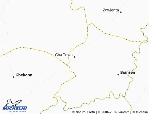 Mappa MICHELIN Gba Town - ViaMichelin