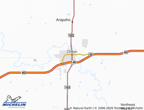 Mappa MICHELIN Clinton - ViaMichelin