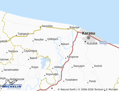 Mapa MICHELIN Akkum - ViaMichelin