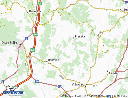 Carte MICHELIN Šelovec - ViaMichelin