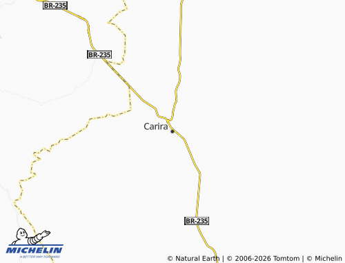 MICHELIN Carira map - ViaMichelin