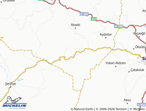MICHELIN Yolüstü map - ViaMichelin