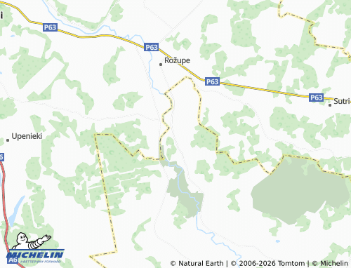 Mapa MICHELIN Vanagi - ViaMichelin