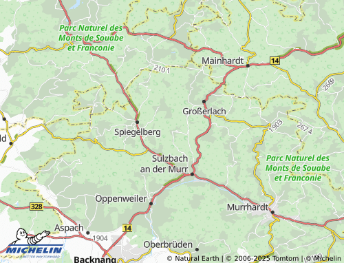MICHELIN Kleinhöchberg map - ViaMichelin