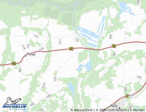 Mapa MICHELIN Võsivere - ViaMichelin