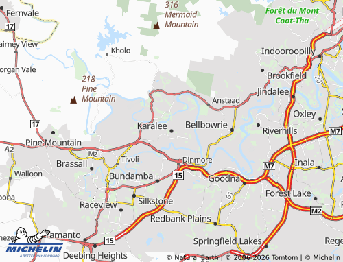 Mapa MICHELIN Karalee - ViaMichelin