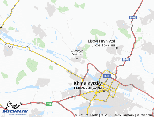 Carte MICHELIN Oleshyn - ViaMichelin