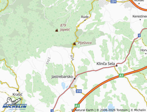 Mapa MICHELIN Bresnica - ViaMichelin