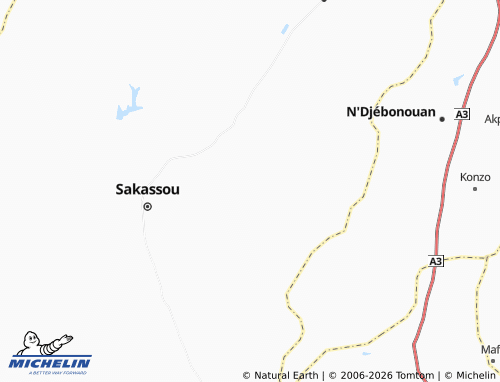 MICHELIN-Landkarte Kanango - ViaMichelin