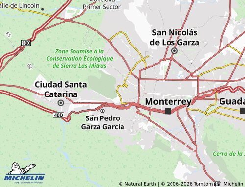 MICHELIN Valles de San Jerónimo map - ViaMichelin