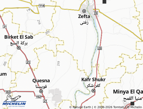 Carte MICHELIN Kafr Ghazi - ViaMichelin
