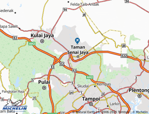 Carte MICHELIN Taman Mewah Senai - ViaMichelin