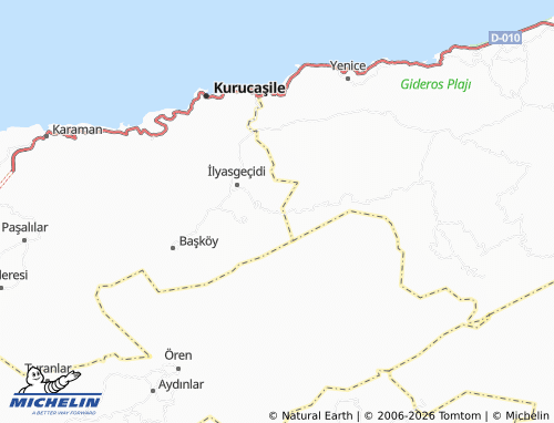 MICHELIN Kömeç map - ViaMichelin