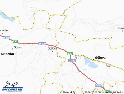 MICHELIN Boğazköy map - ViaMichelin
