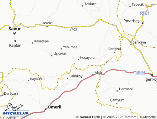 MICHELIN Koşuyolu map - ViaMichelin