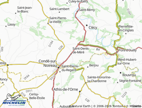 MICHELIN Saint-Denis-de-Méré map - ViaMichelin