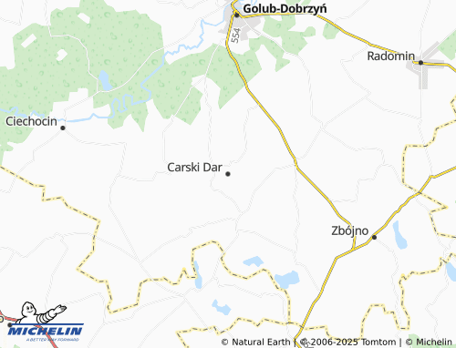 MICHELIN Carski Dar map - ViaMichelin