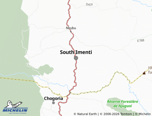 MICHELIN South Imenti map - ViaMichelin