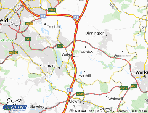 Carte MICHELIN Wales - ViaMichelin
