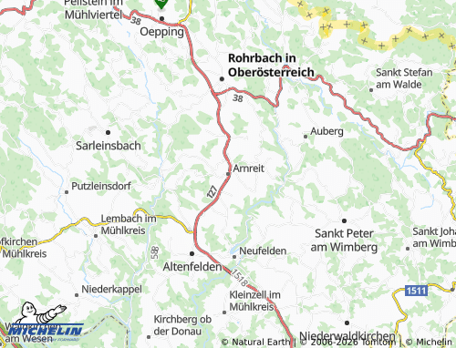 MICHELIN Arnreit map - ViaMichelin