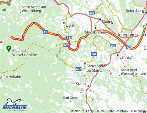 MICHELIN Grubberg map - ViaMichelin