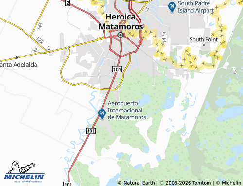 MICHELIN Sindicato Carpinteros map - ViaMichelin