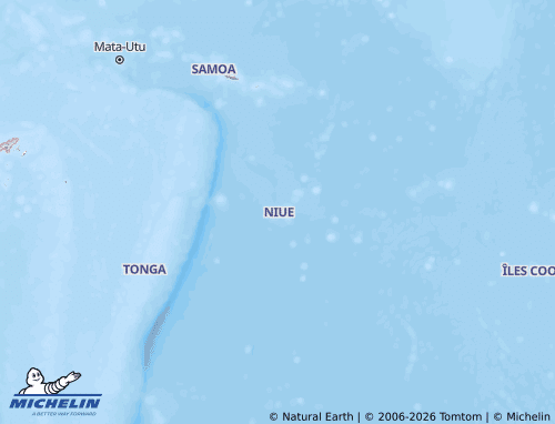 MICHELIN Niue map - ViaMichelin