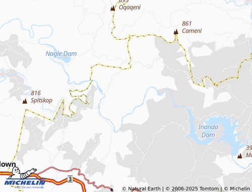 MICHELIN Qhodela map - ViaMichelin