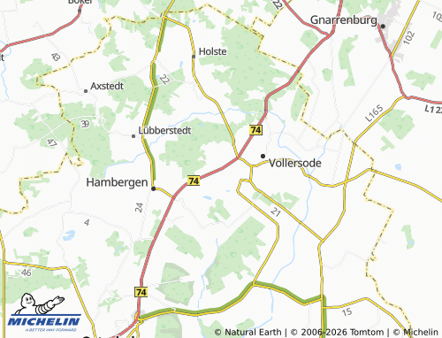 MICHELIN Wallhöfen map - ViaMichelin