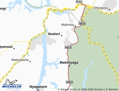 MICHELIN-Landkarte Kayanza - ViaMichelin