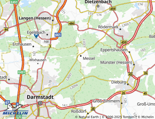 Mapa MICHELIN Messeler Falltorhaus - ViaMichelin