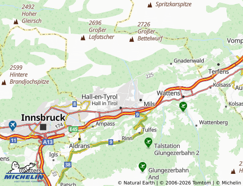 Mapa MICHELIN Absam - ViaMichelin
