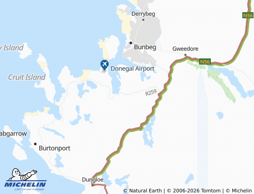 Mappa MICHELIN Annagry - ViaMichelin