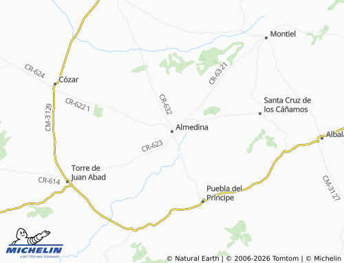MICHELIN Almedina map - ViaMichelin