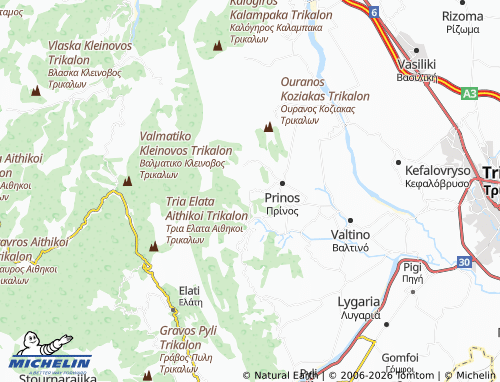 Mapa MICHELIN Prodromos - ViaMichelin