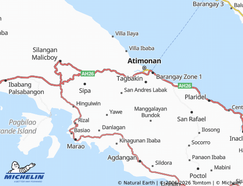 MICHELIN San Andres Labak map - ViaMichelin