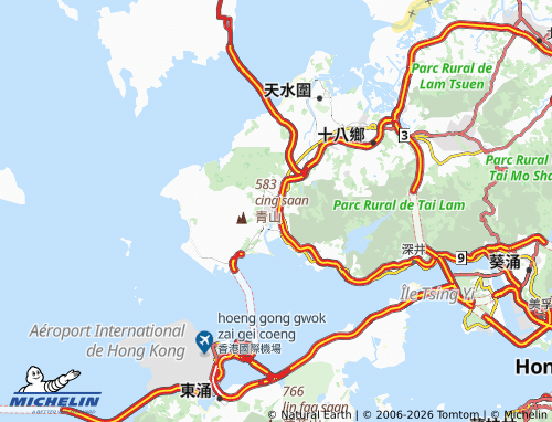 Kaart MICHELIN Tuen Mun District - ViaMichelin