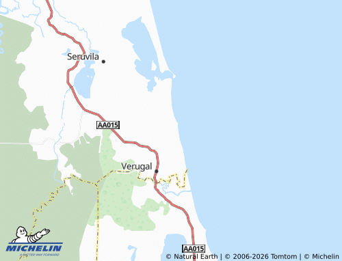 Mappa MICHELIN Verugal Mugathuvaram - ViaMichelin