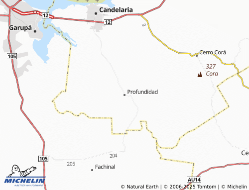 MICHELIN Profundidad map - ViaMichelin