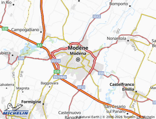 MICHELIN-Landkarte Modena - ViaMichelin