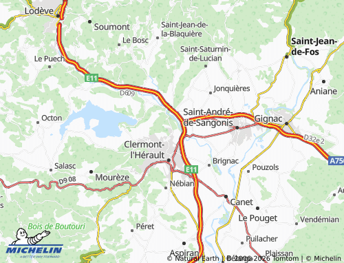 MICHELIN Lacoste map - ViaMichelin